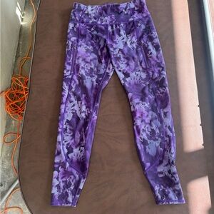 Athleta Womens Medium Purple Supersonic Athletic Leggings